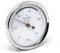 Fischer 150CR - Synthetic-Hygrometer - 68mm Luftfeuchtigkeitsmesser mit chrom-farbenem Kunststoffgehäuse Made in Germany