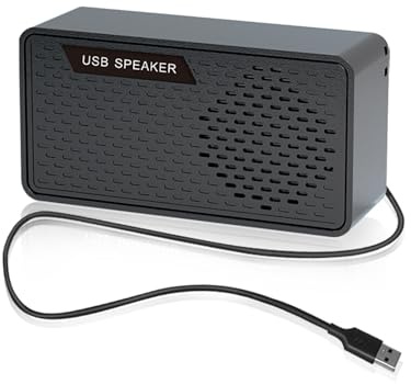 USB Computer Speakers, Mini Sound Bars Stereo Speaker for Desktop Computer