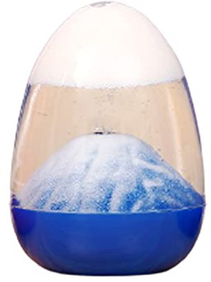 FIYSON Sanduhr Flüssige Vulkanische Ei Eruption Sanduhr Timer Kreative Geburtstagsgeschenk Wohnkultur Bewegung Innovative Sanduhr Handwerk Glas Ornamente Sanduhr (Weiß)