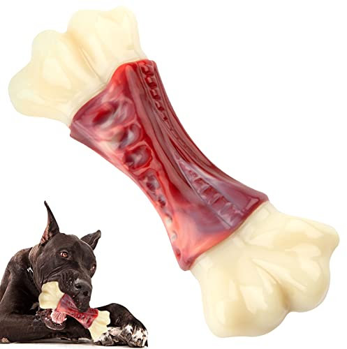 RUXAN Unzerstörbares Hundespielzeug für Aggressive Kauer, Robustes Knochen Hundespielzeug, Sicheres Natürliches Nylon Hundespielzeugs, Spender Spielzeug für Kleine, Mittelgroße und Große