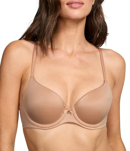 Victoria's Secret Victoria Reggiseno da donna leggermente foderato con t-shirt (32A-38DDD), Zucchero tostato liscio, 2 C (Taglia Produttore: 32C)