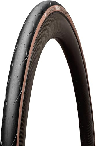 HUTCHINSON Pneumatico per bicicletta da strada BLACKBIRD TLR HOOKLESS TAN 700x28 Tubeless Ready nero e marrone