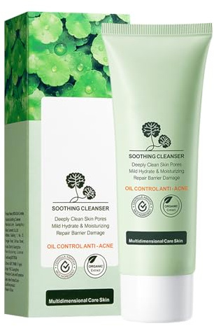 Limpiador Purificante Con Extracto de Centella Asiática, Brightening Cleanse, Deep Cleanse Facial Wash, Para una Limpieza Profunda de los Poros, Hidratación y Humectación, para Todo Tipo de Pieles