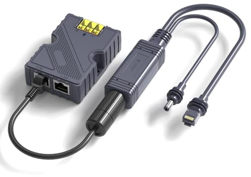 EDUP Starlink Mini inyector y divisor PoE, 150 W Power GigE con protección contra sobretensión y ESD, red de alta velocidad para Dishy Mini, adaptador Ethernet ideal