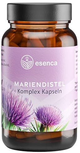 Mariendistel Artischocke Löwenzahn Komplex – 120 vegane Kapseln – Hochdosiert mit 80% Silymarin – Leber-Detox mit Bitterkräutern – Vegan & Made in Germany