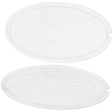 DOITOOL Range Hood Lamp Shade Replacement Pair Kitchen Cooker Hood Light Cover Accessory Universal Vent Lampshade Plates Parts
