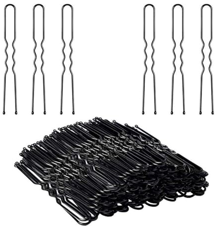 Funalix 150 Pezzi Capelli a Fermagli di U, Forcine per Capelli, per Capelli per Ragazze e Donne (Nero)