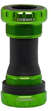 kefeimumu Bike Bottom Bracket, 68-73mm BSA Threaded Bottom Bracket for Mountain Road Bike, Bearing BB Bottoms Brackets set (green)