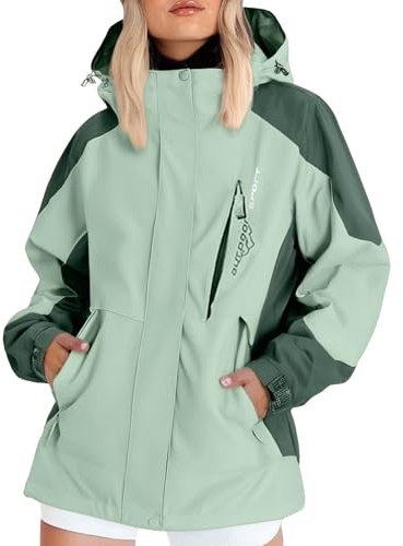 Vattentäta jackor för kvinnor lätt regnrock med huva sport regnjacka softshell utomhusresor regnrock damer vindjacka plus size löpning cykling vandring fiskejackor andas