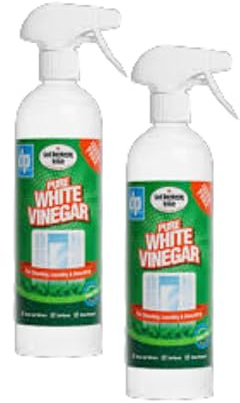 Vellomart Drii-Pak Pure White Vinegar Cleaner 750ml x 2 – Multi-Purpose Natural Cleaning Solution, Eco-Friendly Descaler & Stain Remover for Home, Kitchen & Laundry Use