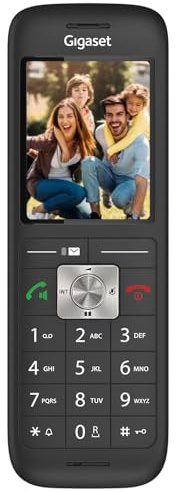 Gigaset CL660HX - Design DECT-Mobilteil mit Ladeschale - Fritzbox-kompatibel - hochwertiges Schnurloses Telefon für Router und DECT-Basis, schwarz [Deutsche Version] [Ohne Basis]