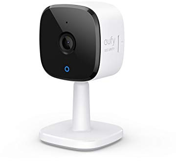 eufy Security Indoor Cam C120 | Plug-in Security Camera 3 MP | 2K with Wi-Fi | IP Camera | Voice Assistant Compatibility | Night Vision | Two-Way Audio | HomeBase 3 Compatible | Audio and Motion Alert