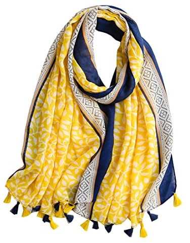 Ecroon Schal Frauen Elegant Damen Scarf Bandana Warmer Leicht Schals Tücher Stolen für den Winter Mädchen Geschenk