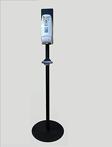 Dispensador automático para Agua Bendita con Soporte de pie. Diseño 2 Logo Color Negro