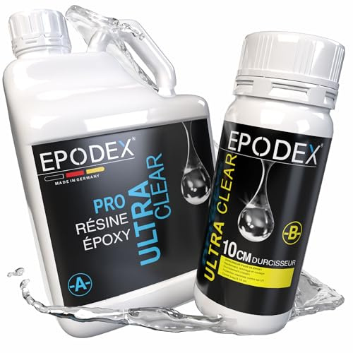 EPODEX Epoxidharz Set PRO MAX, bis 10cm, CLEAR - Transparent, 9kg