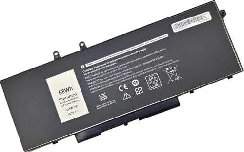FlyZythrol 15.2V 68Wh 3HWPP laptop battery Compatible With Dell Latitude 5401 5501 5411 5410 E5410 5510 E5510 5511 Precision 3541 3551 Inspiron 17 7500 7506 2-in-1 Black 10X1J 3YNXM 03HWPP 1VY7F