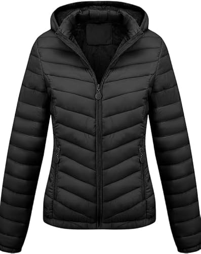 Geschallino Giacca da donna leggera trapuntata oversize, cappotto imbottito da donna, modello a palloncino per autunno e inverno