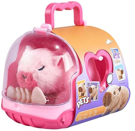 Genérico Mascota Interactiva | Muñeca Suave Eléctrica Andante | Mascota Electrónica con Sonido y Luz Que Camina,para Adultos Jóvenes Niñas Niños Casa Sala De Juegos Jardín De