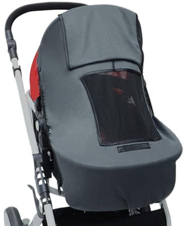 Tenda parasole per passeggino, in poliestere, 1,9 cm, traspirante, protezione UV, tenda parasole universale per passeggino per passeggiate all'aperto e viaggi