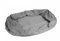 KARLIE FLAMINGO Ersatzbezug ORTHO BED oval grau für Hunde 100,0 cm x 65,0 cm x 24,0 cm