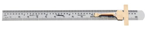 Mitutoyo 950-300, Pocket Steel Rule, 6/150mm (1/64/1mm), 1/2 Wide, with Pocket Clip