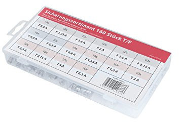 Zisaline Sicherungsset für die Werkstatt, 80 x träge Sicherungen, 80 x flinke Sicherungen