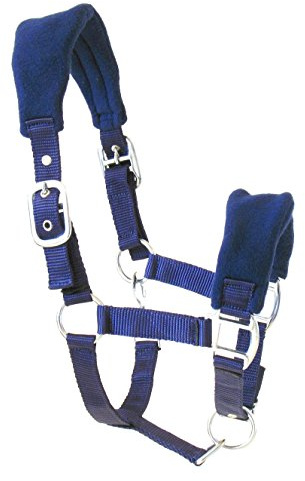 JF Equestrian - Brida de Nailon con Forro Completo, Azul Real, AHA – 05/01 – 04