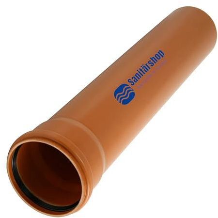 zbs24 KG-Rohre DN160 x 500mm, KGEM druckfestes Kanalrohr für den Erdeinbau, auch als Schalungsrohr verwendbar - sanitärshop baustoffe & sanitär
