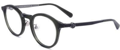 Brillen Moncler ML5175-H 096 SHINY DARK GREEN 49/24/ MAN