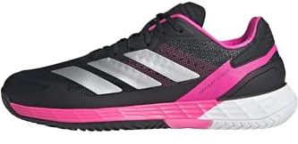 Adidas Uomo Defiant Speed 2 Tennis Shoes, Core Black/Silver Met./Core Black, 42 EU
