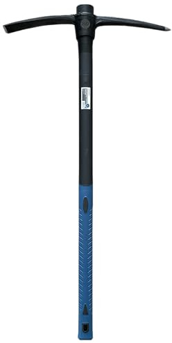 MMXX 2 0 2 0 Kreuzhacke 1,5 kg mit Fiberglasstiel (90 cm) – Robuster 65MN Stahlkopf – Ergonomisch, rutschfest & Bruchsicher – Profi Garten- & Bauwerkzeug für Harte Erdarbeiten