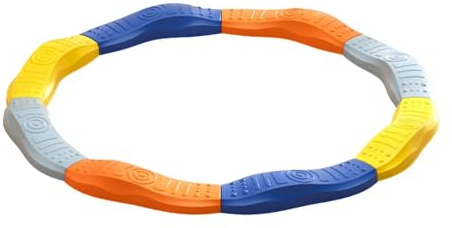 Wmqbjta Pierres de Gué et Poutre D'équilibre pour Enfants, Favorisant Le Développement Des Compétences, Style E