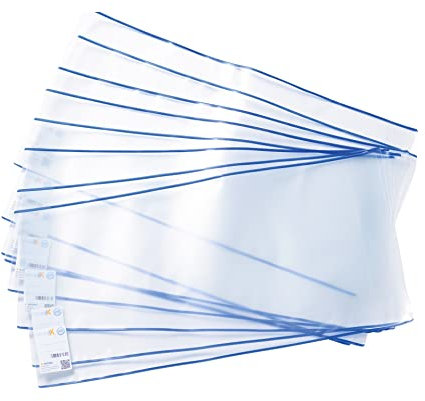 HERMA 7310 Buchumschläge 31 x 54 cm HERMÄX Classic, 10 Stück, Buchhüllen mit Beschriftungsetikett & Kantenschutz aus abwischbarer Polypropylen-Folie, Buchschoner Set für Schulbücher, transparent