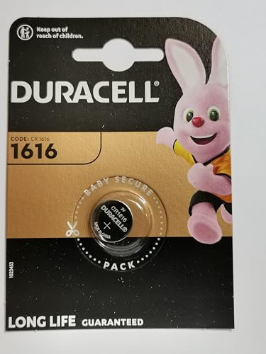 Duracell electronics CR Serie 3 V Litio CR1616/CR1620/CR2016/CR2025/CR2032/CR2430/CR2450 (CR1616)