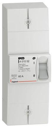 Disjoncteur Enedis - 2P - 60 A - non réglable - non différentiel
