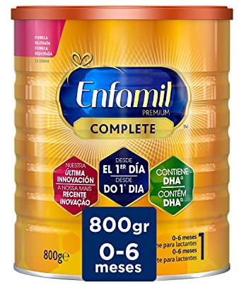 Enfamil Complete 1 Leche infantil para lactantes de 0 a 6 meses de edad, fórmula para bebés recién nacidos - 800 gr
