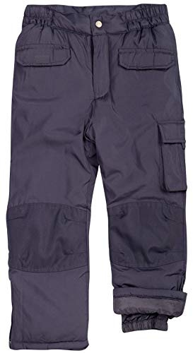 Cherokee Kids Snow Pants - Insulated Heavyweight Waterproof Ski Pants for Boys & Girls - Breathable Winter Gear for Kids, Size 5/6, Grey