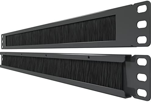 Brush Panel (2 Pc) for 19 Rack Mount Cable Management (1U)- Tupavco TP1710