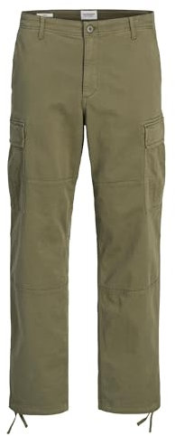 JACK & JONES Herren Cargohose Jpstkarl Jjharlow Cargo Noos Dusty Olive 30W / 34L