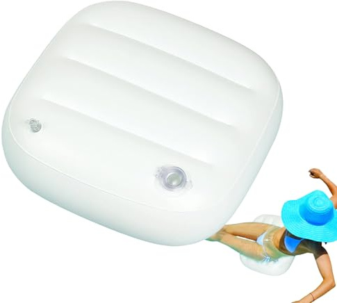 Bath Spa Booster - Almohada inflable, almohadilla de bañera, cojín de agua | Asiento de soporte de la bañera ergonómica para uso en el interior del exterior, refuerzo de comodidad para relajación de l