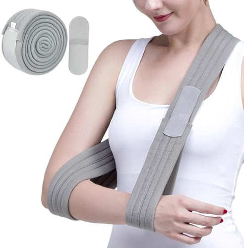 Fascia di Supporto per Braccio, tutore braccio destro, Regolabile Tutore Gomito, Supporti Reggibraccio Immobilizzatore per Braccio, Leggero Tutore Spalla per Feriti Arm/Hand/Gomito