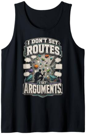 Creador de rutas de Escalada en Roca I Set Arguments Camiseta sin Mangas