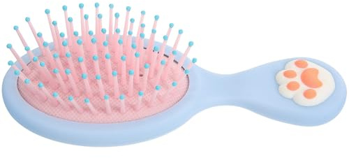 Toyvian Portable Wet Hair Brush Cat Claw Hair Brush with Soft Padded Cushion and Soft Bristles for Travel and Home Use Random Color