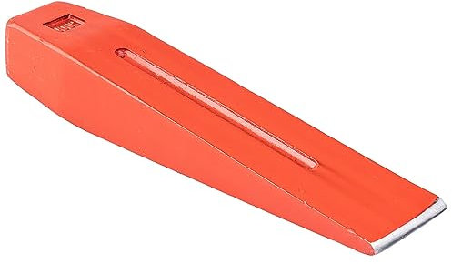 Germania Spaltkeil für Holz - 3 kg aus Stahl rot - Spaltwerkzeug zum Spalten von Brennholz und Fällen von Bäumen - hohe Spaltwirkung - Forstkeil mit Mittelrille