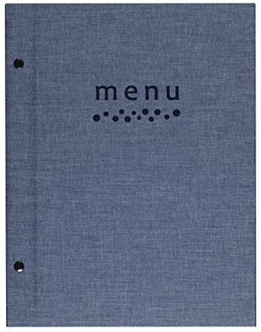 Lacor Sandro Collection 28371 - Porta menù realizzato in Telflex con avvitamento esterno, termosaldato, 23 x 32 cm, formato A4, colore: Blu