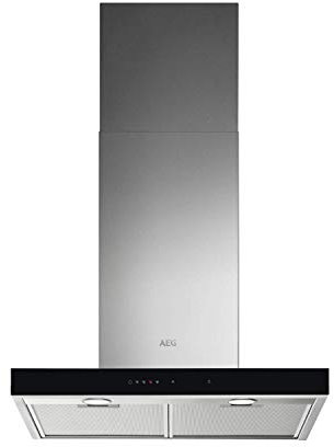 AEG 60cm Slimline Chimney Cooker Hood with Hob2Hood - Stainless Steel