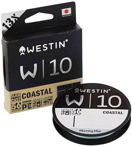 Westin W10 13 Braid Coastal Morning Mist - 150 m Braided Line, Diameter / Load Capacity: 0.128 mm / 7.3 kg