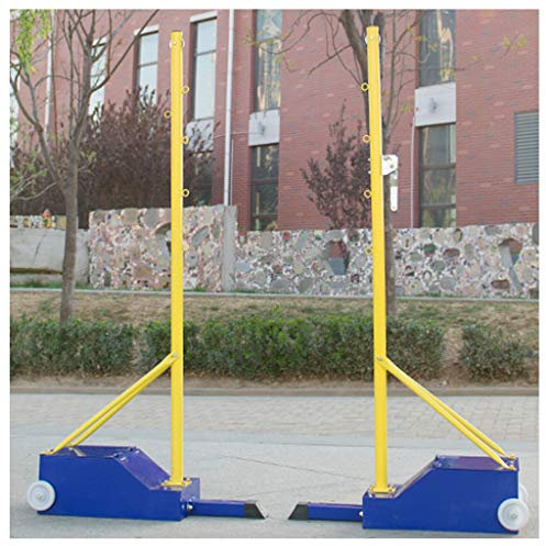 Badminton Tennis Volleyball Netz Ständer Set mit Stangen und Netz - Outdoor Sportgeräte für Badminton Tennis Volleyball Spiele