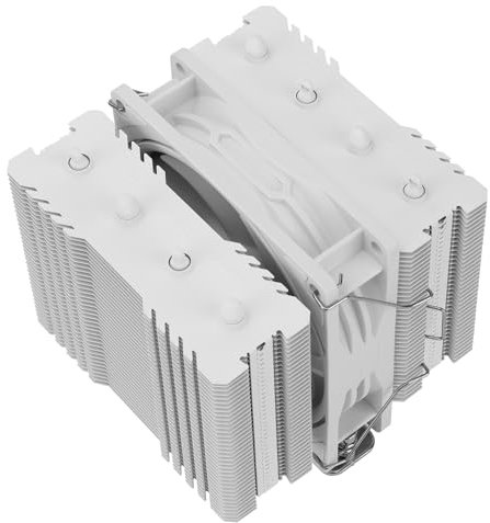 Thermalright Peerless Assassin 90 SE White CPU Cooler, 4 Heat Pipes CPU Air Cooler, Dual Towers and PWM Fan, with 2200RPM Speed CPU Cooling,for Intel LGA 1700|1851|1150|1151|1200;AMD:AM4|AM5