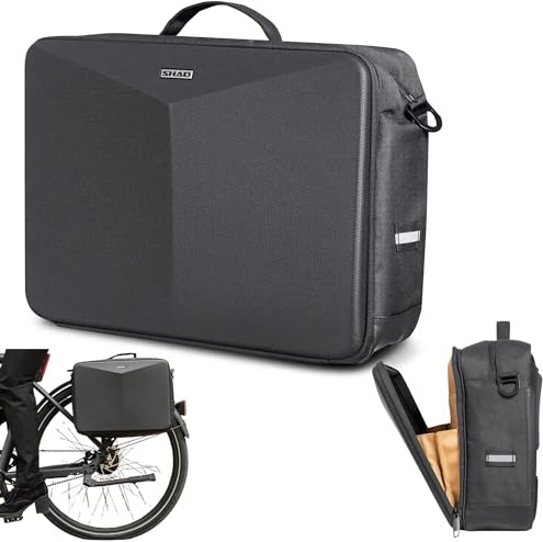 SHAD Bikes - Laptoptasche Fahrrad Gepäckträger 16L - wasserdichte Fahrradtasche mit Schultergurt - fahrradtaschen für gepäckträger klickfix - Fahrradtaschen für Gepäckträger Ebike